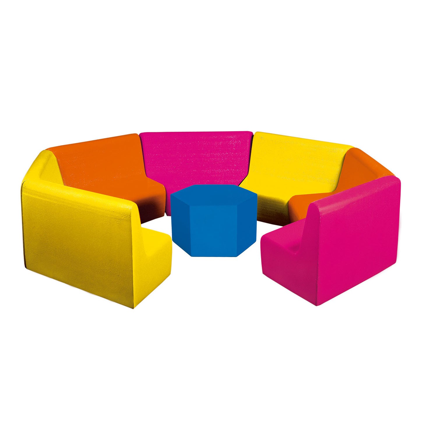 conjunto-6-sofas-y-mesa-hexagonal-de-foam-para-guarderia