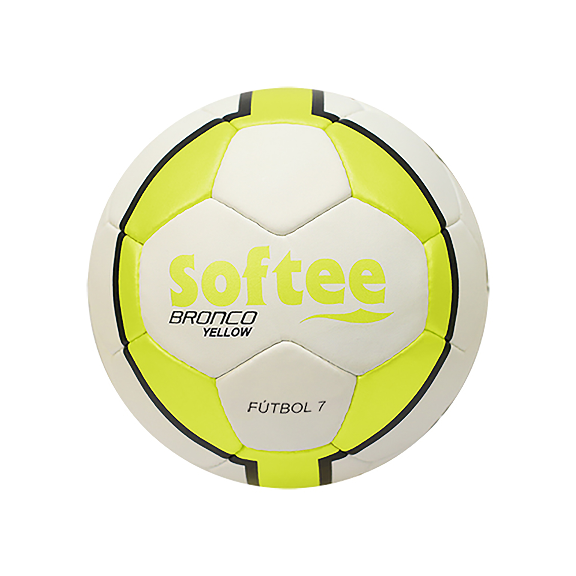 balón softee bronco limited edition amarillo flúor fútbol 7 1
