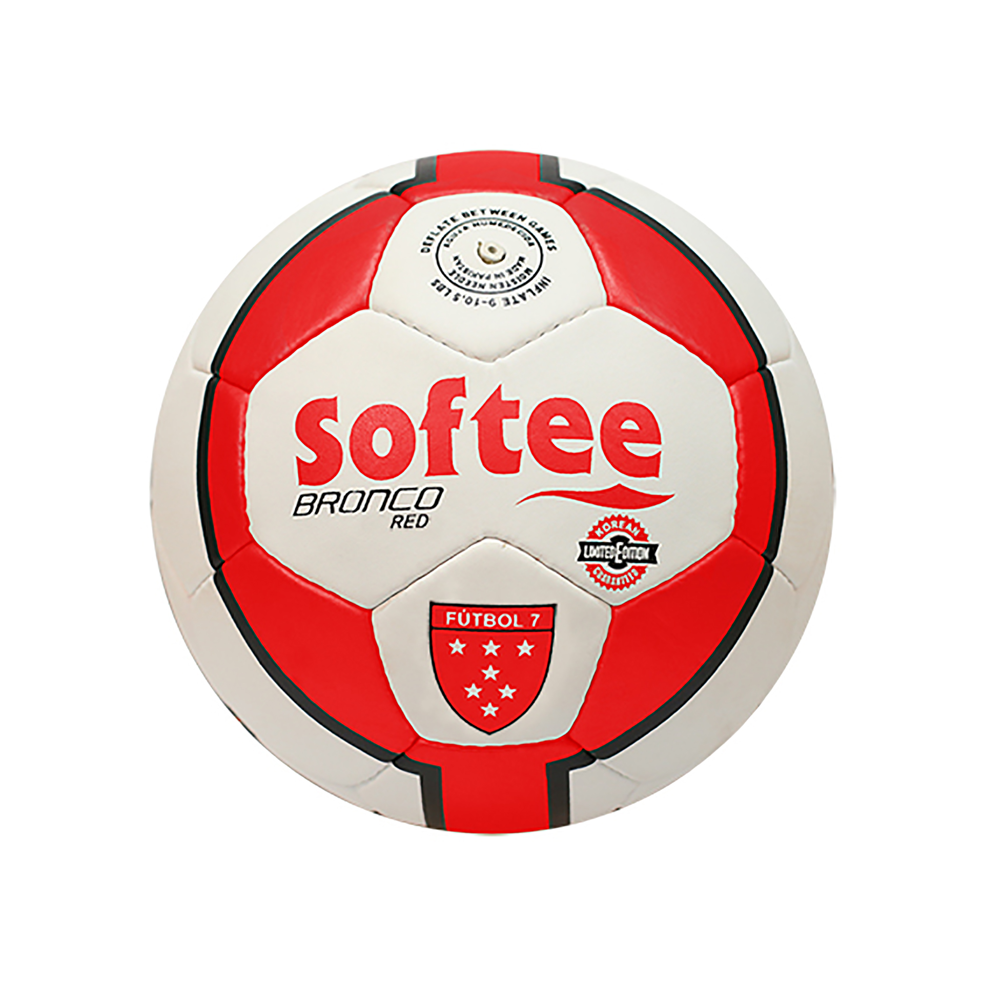 balón softee bronco limited edition rojo fútbol 7