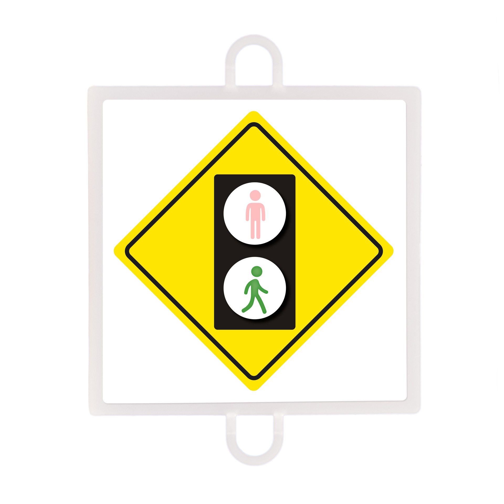 panel de señalización tráfico de advertencia nº 4 (peatones verde) 1