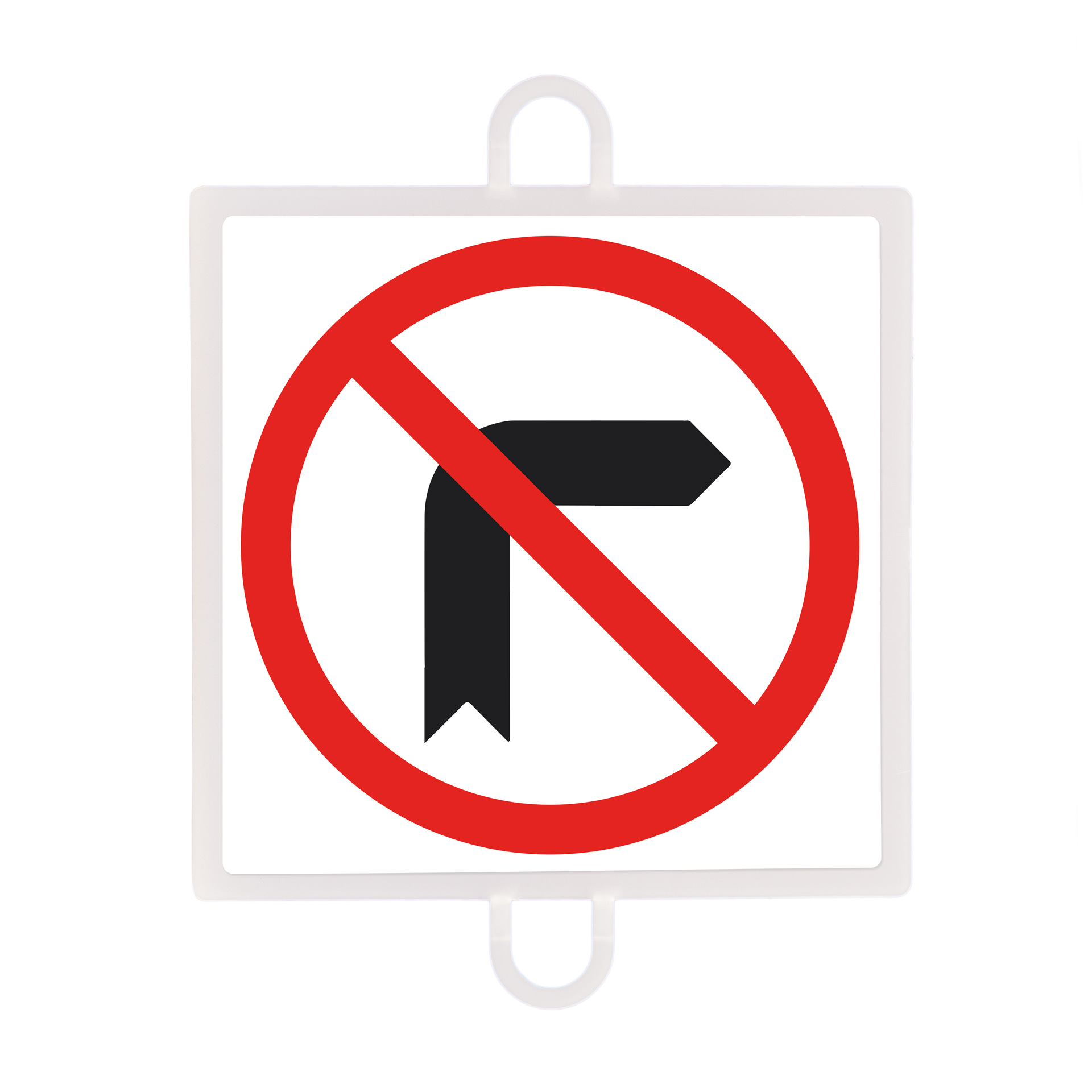 panel de señalización tráfico de prohibición nº 4 (giro dcha) 1