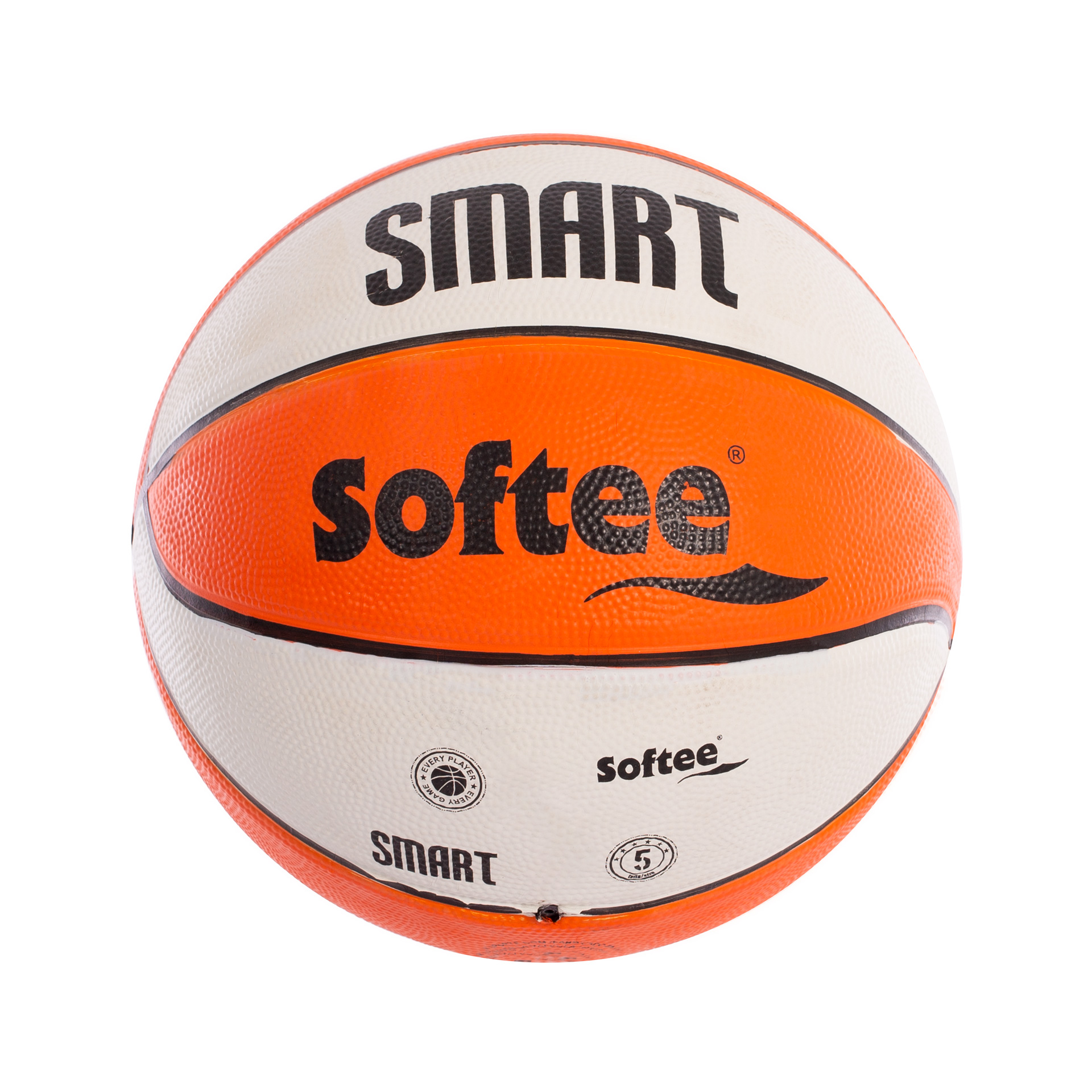 balón baloncesto microcelular softee smart naranja blanco 5