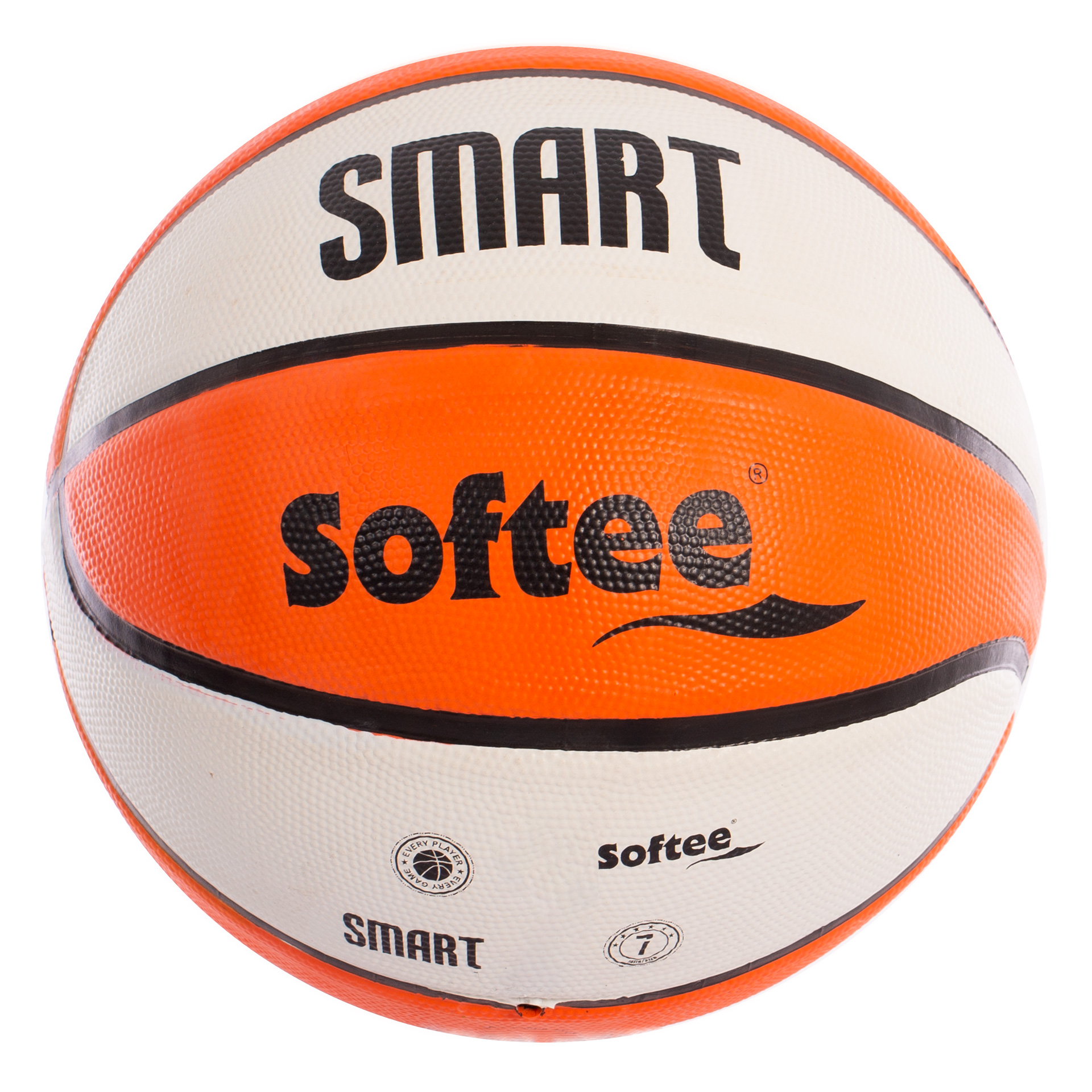 balón baloncesto microcelular softee smart naranja blanco 7 1