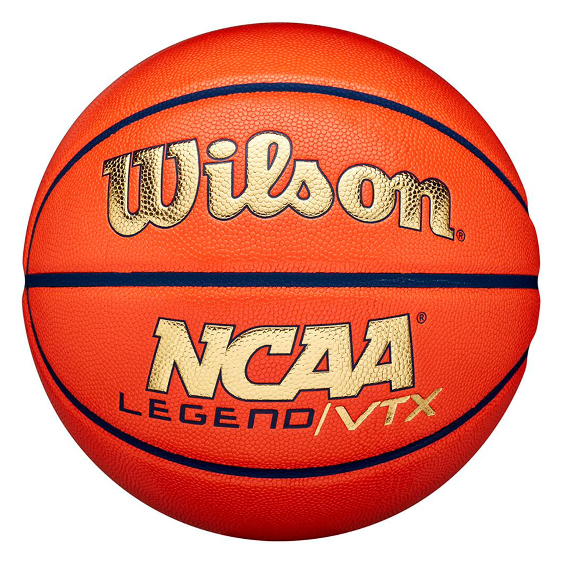 balón baloncesto wilson ncaa legend vtx bskt orange/gold talla 7 1