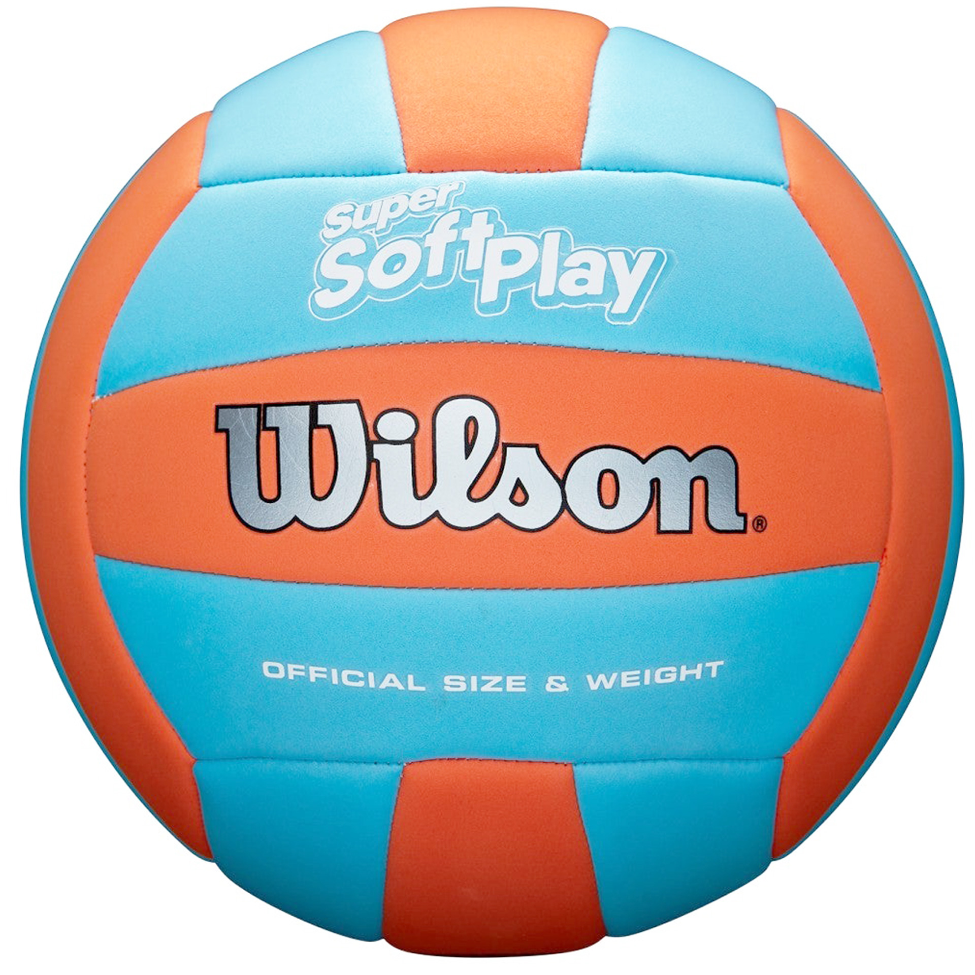 balón voleibol wilson super soft play smu naranja azul