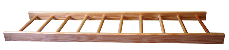 escalera horizontal madera metro lineal