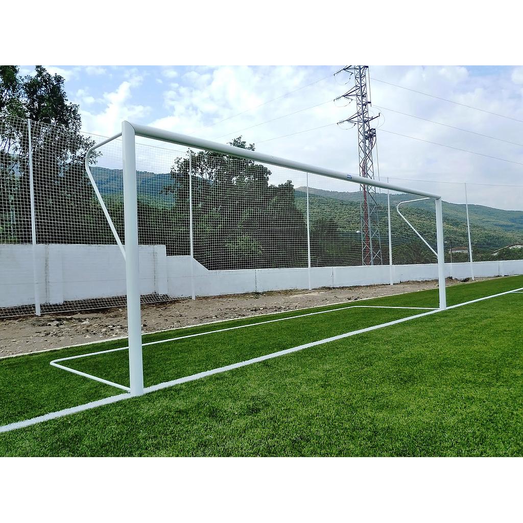 juego porterías aluminio fútbol 7 120×100 mm fijas