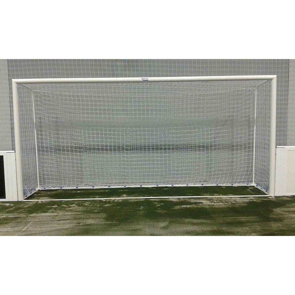 juego porterías fútbol indoor aluminio trasladables tubo 90 mm