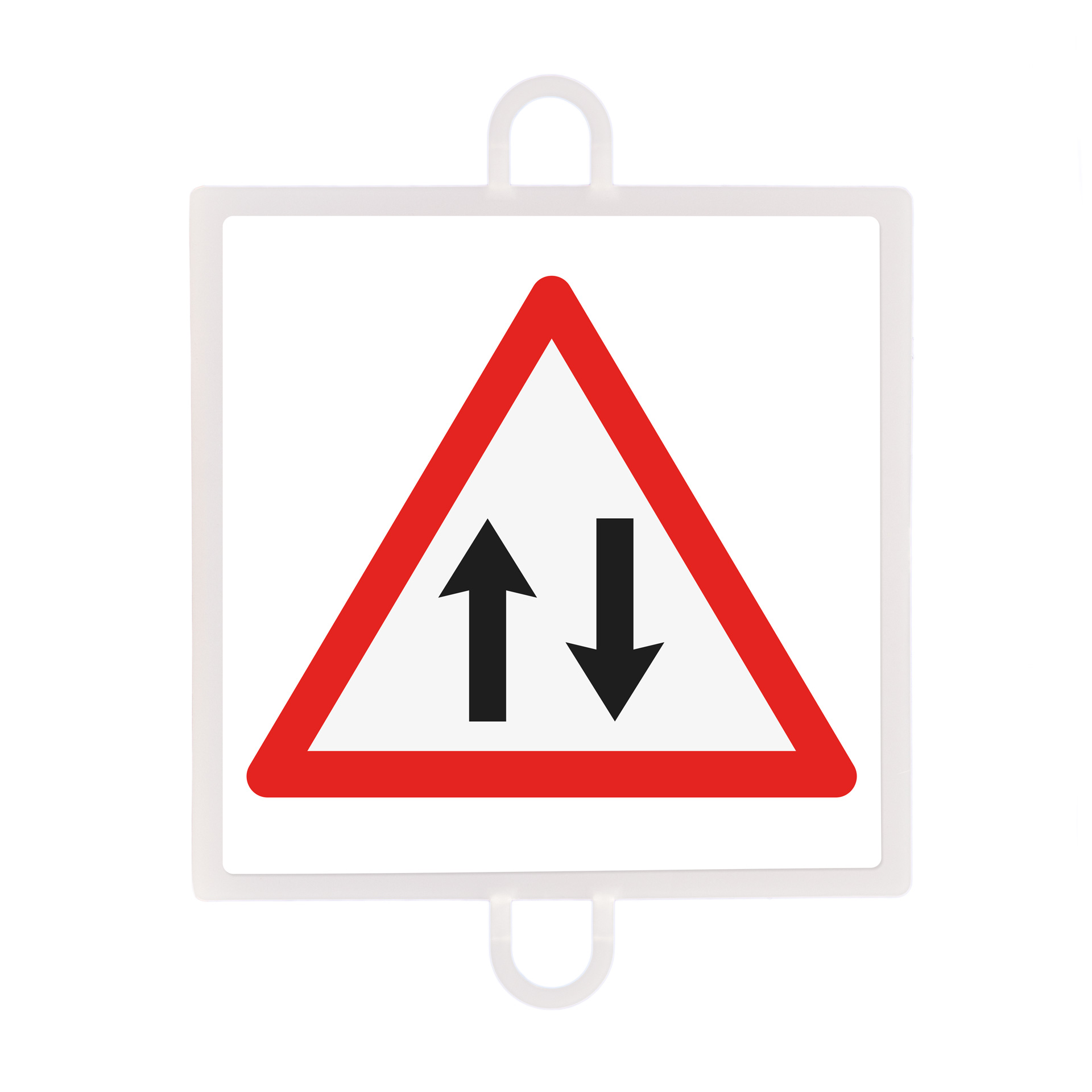 panel de señalización tráfico de peligro nº 6 (dos sentidos)