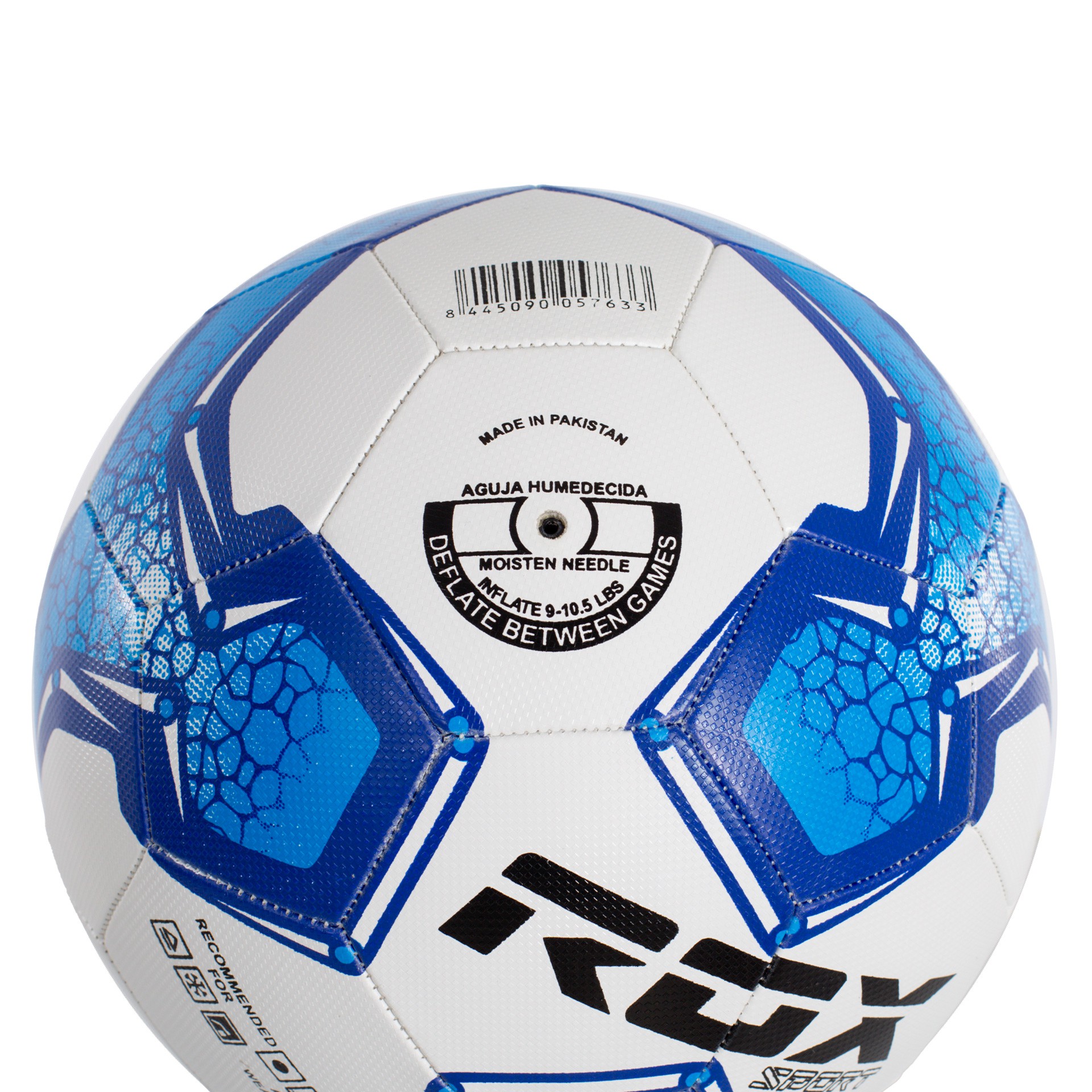 balón fútbol rox r-master blanco azul 3