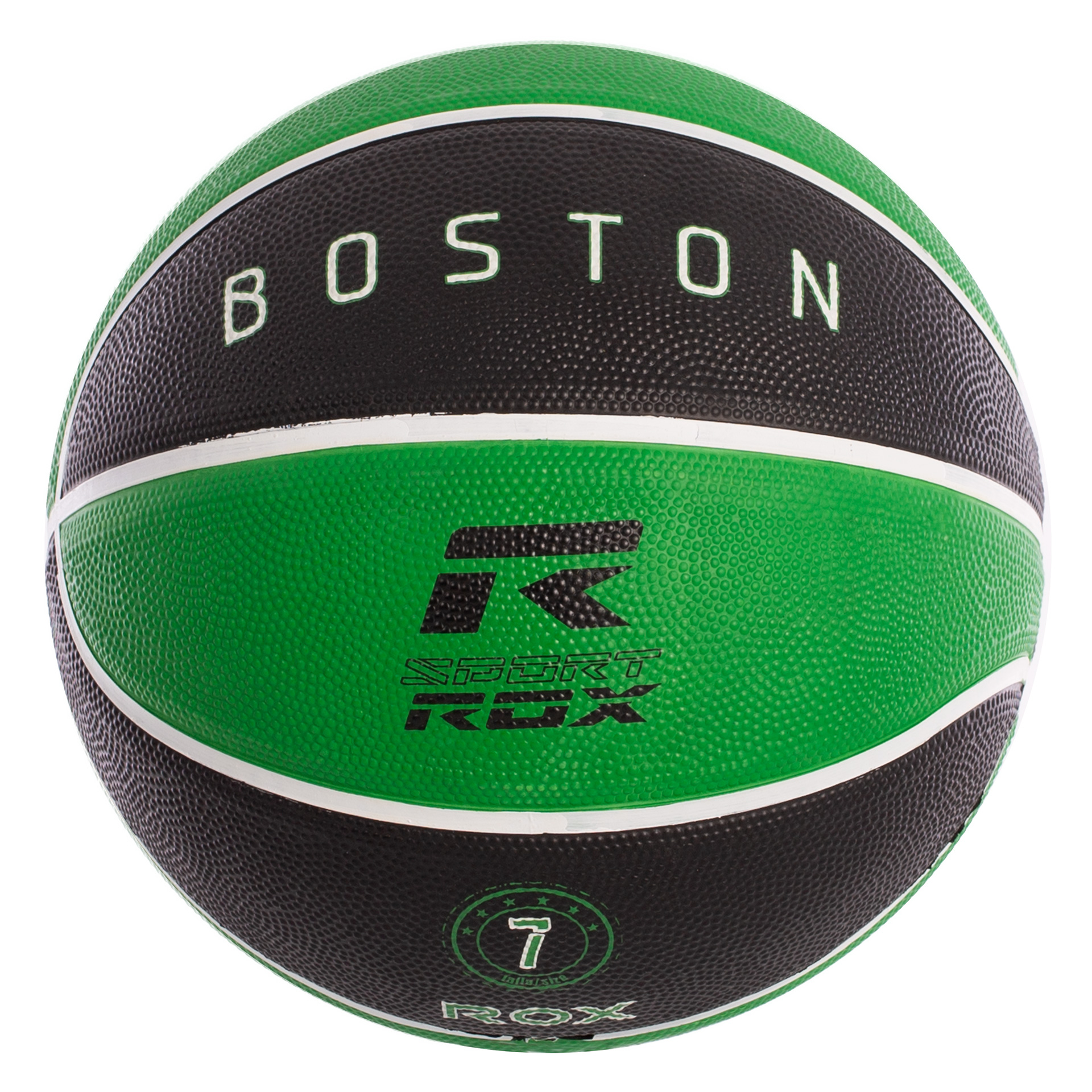 balón baloncesto nylon rox boston verde negro 2