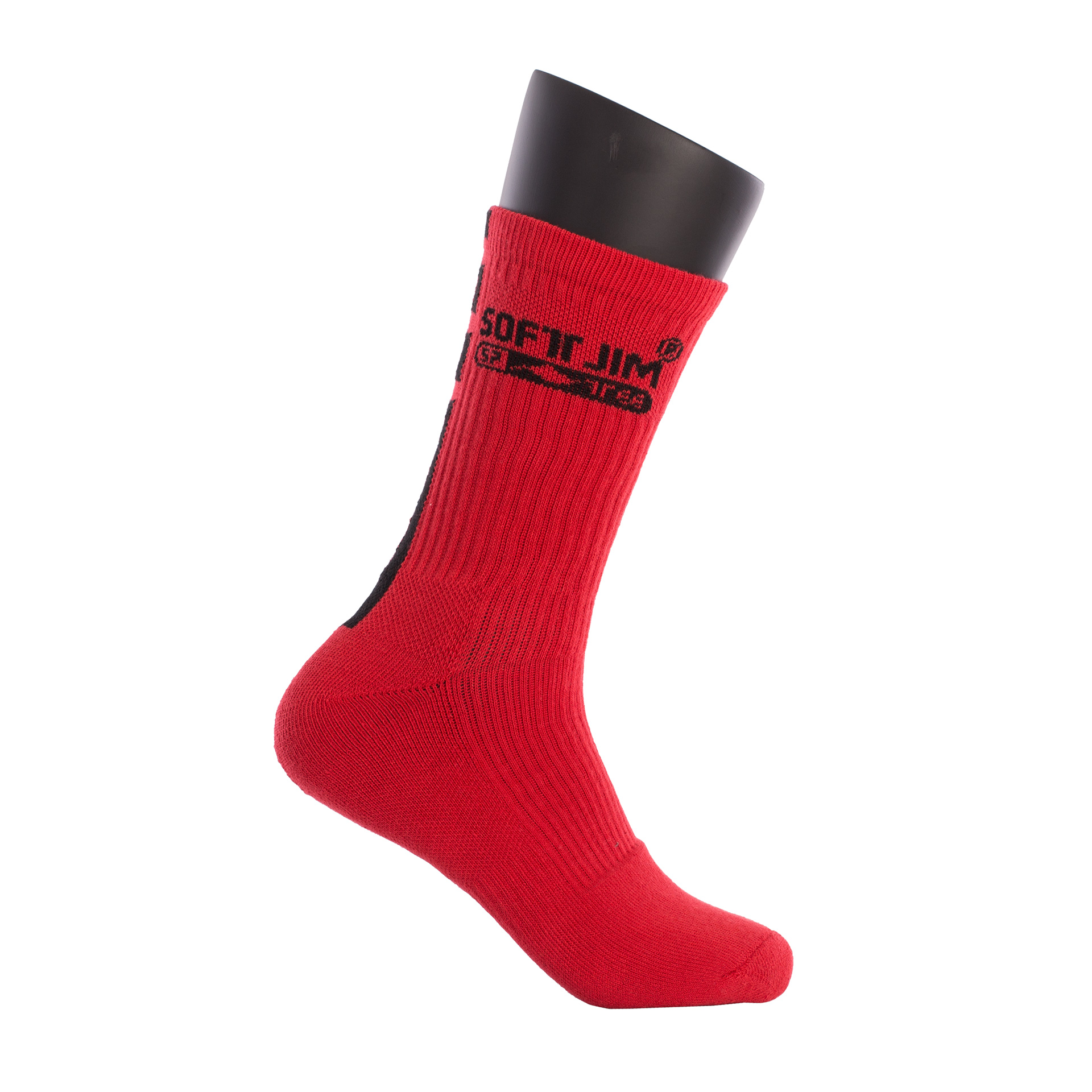 calcetines softjim premium rojo negro 4