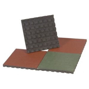 Baldosas Losetas de Caucho 4 cm SET 4 UNIDADES