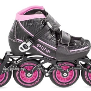 Patín Velocidad Élite Ajustable - Rosa