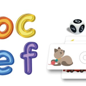 Set educativo de letras minúsculas y mayusculas