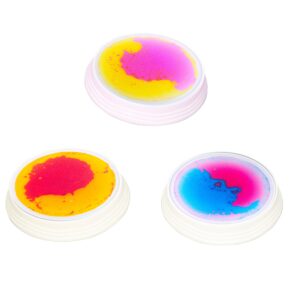 Bases Redondas Sensoriales con Líquido e Iluminación LED - Set de 3