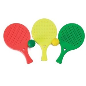 Set 24 Juegos Raqueta Playa Ligera (2 Palas + Pelota)