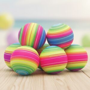 Balón TPE “Rainbow” 210 mm – Set de 12 Unidades (Deshinchado)