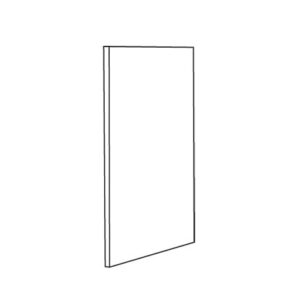 Balda vertical pequeña. Medidas: 66,5 x 37,5 x 1,8 cm.