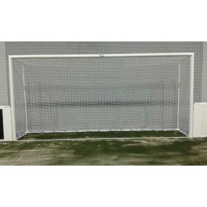 JUEGO PORTERÍAS FÚTBOL INDOOR METALICAS TRASLADABLES TUBO 80 MM